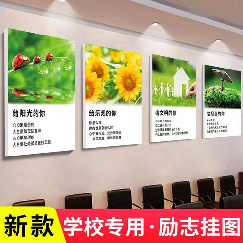 点亮成长之路 小学生教室励志装饰画与名人名言的文化力量